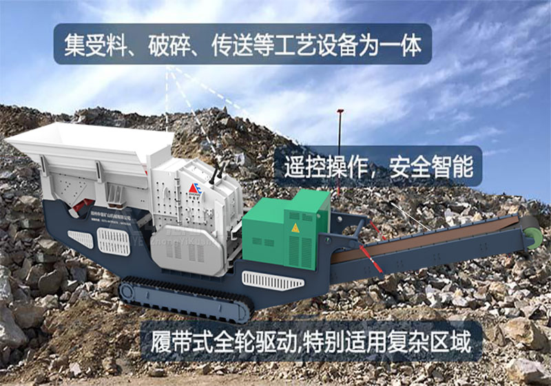 履帶移動破碎站