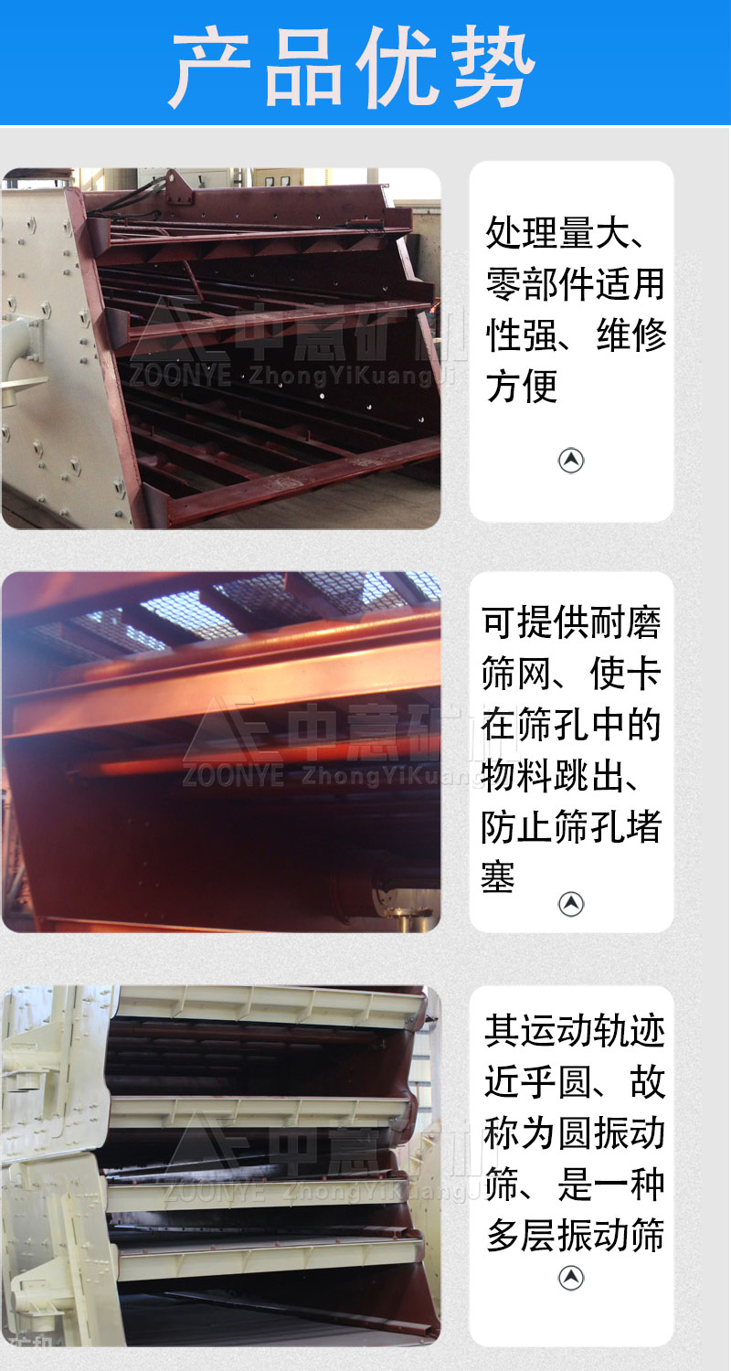圓振動(dòng)篩優(yōu)勢(shì)