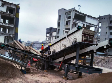 日處理量1000噸的建筑垃圾移動破碎站在杭州投入使用（現(xiàn)場圖片）